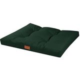 BedDog® BENNY hondenbed - comfortabel dik kussen honden katten Oxford-stof, hondensofa hondenmat hondenmatras pillow, donkergroen XL 91x68x10 cm