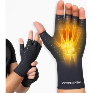 COPPER HEAL - Arthrose Compressiehandschoenen - Voor Rheumatisch Carpaal Tunnelsyndroom