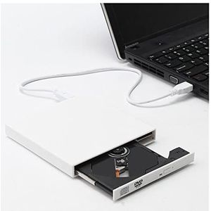 Reis-dvd-speler, DVD ROM Externe Optische Drive USB 2.0 CD/DVD-ROM CD-RW Speler Brander Slim Reader Recorder Draagbare for laptop Computer(Nero)