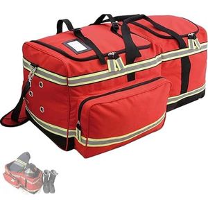 Mixtric First Aid Kit Bag, Professional Empty First Responder Bag, for EMT, Paramedics, Emergency And Fireman's Item Storage,Rood