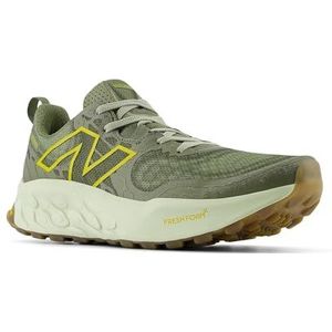 New Balance Heren Fresh Foam X Hierro V8 Trailloopschoen, Donker Olijvijn/Olijf/Korstmos Groen, 44 EU