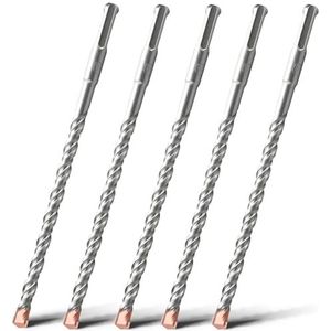 Lange hamer boor, SDS en hamer boor SDS Plus metselwerkboor met wolfraamcarbide punt, meerdere maten(10mm x 210mm x 5)