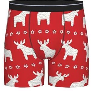GRatka Boxer slips, heren onderbroek Boxer Shorts been Boxer Slips grappig nieuwigheid ondergoed, Kerstmis Fawn, zoals afgebeeld, XL