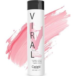 Celeb Luxury Viral Colorwash Pastel Lichtroze, kleurende shampoo met BondFix-hechtingsboost, semi-permanente haarkleuring, vegan kleurstof, voor het opfrissen en bijhouden van een lichtroze haarkleur