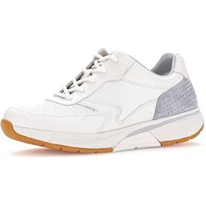 Gabor Low-Top sneakers voor dames, lage schoenen voor dames, Witte Lagune Manda 51, 38.5 EU
