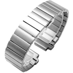 Geschikt for heren TIMEX T2N720 T2N721 TW2R55500 T2N739 geschikt for Garmin Soild roestvrijstalen horlogeband horlogeband 24 * 16 mm Lug End metalen armband (Color : A-silver, Size : 24-16mm)