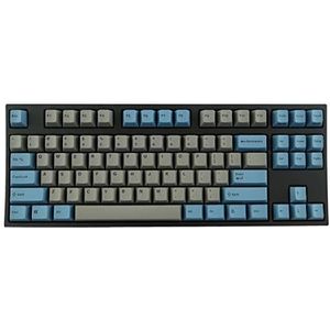 Leopold FC750R PD 87keys High-end Mechanisch Toetsenbord MX Cherry Switch 1.5mm PBT (Grijs/Blauw, Zwarte Schakelaar)