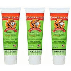 The Happy Cow Moisturizing Udder Balm - 88.7mL tube (Pack of 3)