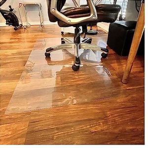 Non Slip Runner Rug for Hallways,Washable Living Room Large Clear Vinyl Office Chair Mat for Carpet/Wood Floors, 32 48 56 64 72 80 88 96 104 112 120 160 inch Rectangle Transparent Plastic Hard Wood Ti