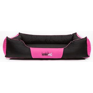 Hondenbed, hondenkussen, dierenbed, hondenmand, slaapplaats, hondensofa voor kleine en grote honden, afneembare en afwasbaar, comfort, 140 x 115 x 25 cm [maat: XXXL] - roze