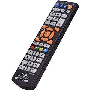 Tosuny Learning Remote Control Universele intelligente afstandsbediening met leerfunctie voor TV CBL DVD SAT DVD en andere infraroodapparaten draadloos toetsenbord (zwart)