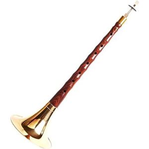 Rode Sandelhout Paal Messing Kom Suona Chinese Volwassene Die Nationaal Suona Muziekinstrument Speelt Suona voor Beginners (Color : A)