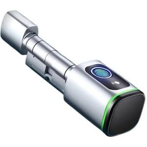 Tuya Smart Vingerafdrukslot Ttlock Bluetooth RFID-kaartcilinder Slim Deurslot Biometrisch Elektronisch Slot Digitaal Sleutelloos Huis Slank ontwerp(Tuya Silver gateway,A 45 B 45)