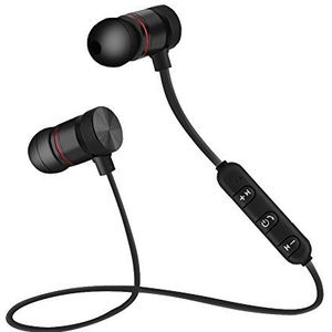 Sporthoofdtelefoon, magneet draadloze bluetooth-sporthoofdtelefoon waterdichte oortelefoon, voor hardlopen, joggen, autorijden, enz. (Zwart)