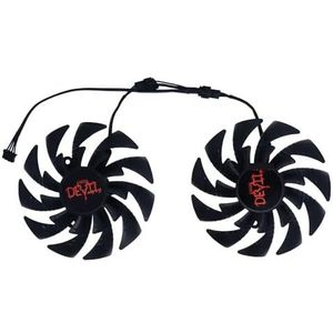 2 stuks/set GPU-koeler, grafische kaartventilator, DIY T129215BU PLD10015B12H voor MLLSE RTX3070 RTX 3070 8GB gaming(DIY Type B)