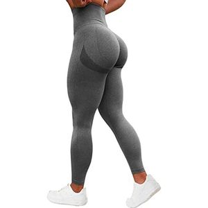 TAYOEA Compressie Sportlegging voor dames Yoga Lange Slim Fit Fitness Gymbroek Ondoorzichtige Scrunch Butt Yogabroek Naadloos Push-up Hoge taille Workout Fitness Jogging