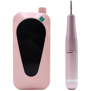 Nagelvijl elektrisch, Nagelpolijstmachine, nagelkunstgereedschap, nagelverwijderaar, draagbare elektrische nagelpolijstmachine(Pink)