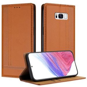 Mobiele telefoon flipcase Compatibel met Samsung Galaxy S8 Plus Case Wallet, PU lederen flip-folio-hoes met kaarthouder Flip Case Kickstand [Schokbestendige TPU-binnenschaal] Ultradunne slanke telefoo