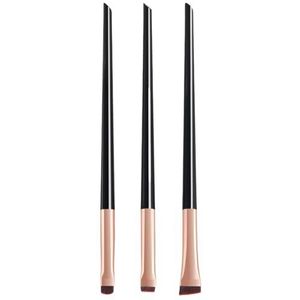 Compacte Reizen Cosmetische Borstel Collectie 3Pcs Oogschaduw Borstels Essentiële Make-up Gereedschap Voor Schoonheid Outdoor Kleine Cosmetische