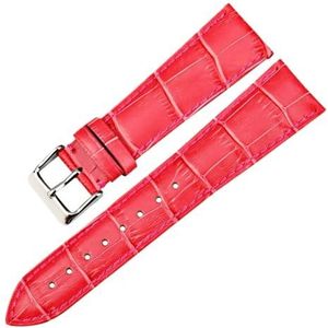 YingYou Horloge Accessoires 16mm 18mm 20mm 22mm Horlogeband Lederen Horlogeband Mode Groen Compatibel Met Gucci Vrouwen Horlogebanden (Color : Rose red, Size : 22mm)