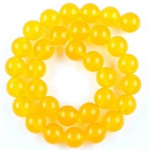 Natuursteen Kralen 45 Stijlen Geel Goud Kleur Kristal Citrien Jades Agaat Kralen Sieraden Maken Bevindingen DIY Armband Accessoire-Gele Jades-10mm 36-37pcs