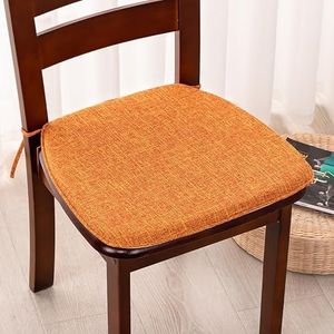 Stoelkussens for eetkamerstoelen U-vormig, keukenzitkussen met strikken