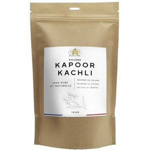 ESSENTIOIL Kapoor Kachli haarpoeder, 100% natuurlijk, haargroei, zorgt voor volume, reinigt en ontwart het haar, alle haartypes, 100 g, fançaise merk
