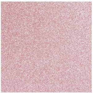 TRIXES Roze glitter vinylfolie permanent behang - zelfklevend - 1350mm x 440mm kleefachterkant - voor muren en meubeloppervlakken - op maat te snijden