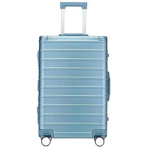 Bagage Trolley Koffer Koffers Met Wielen Aluminium Magnesiumlegering Handbagage Koffer Met Grote Capaciteit Reiskoffer Handbagage (Color : Blue, Size : 24inch)