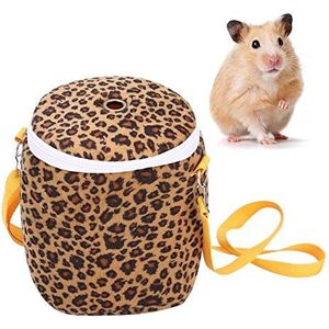Hamster draagtas klein dier korte pluche warme drager uitgaande slaapzak ademende reistas voor gouden hamster eekhoorntje chinchilla fretten cavia's (#1)