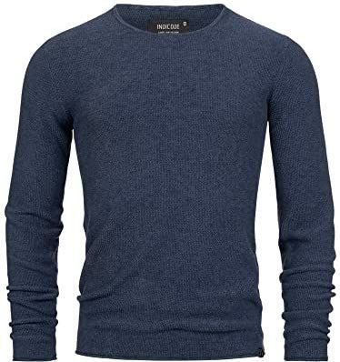 Indicode - Loakim Knit Sweater - Navy - Heren Trui