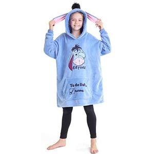 Disney Stitch Girls Oversized Hoodies - Hoodiedeken One Size Kinderen en tieners - Stitch Gifts (Lichtblauw)