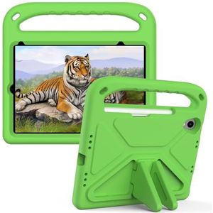 Tablet PC-hoes Compatibel met iPad Mini6 8,3 inch, schokabsorberend, met handvat, EVA, houder, stevige tablethoes Compatible with kinderen, lichtgewicht Bescherming(Ye?il)