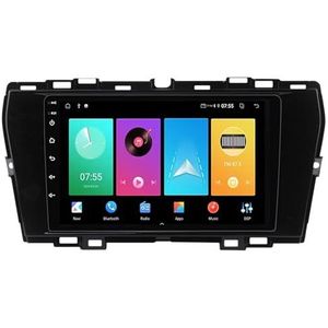 Dubbele DIN Android 14 autoradio voor SsangYong Tivoli 2019-2023 9 Duim QLED Touch screen-met Draadloze Carplay Android Auto GPS navigatie 4G WiFi Stuurwielbediening achteruitrijcamera(P3 WIFI 4-Core