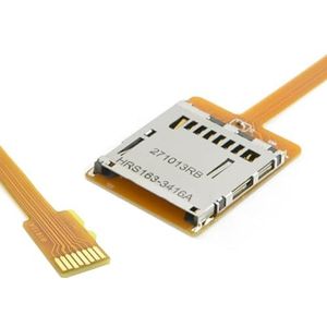 JSER Micro SD TF Geheugenkaart Kit Mannelijke naar SD Vrouwelijke Extension Zachte Platte FPC Kabel Extender 10cm