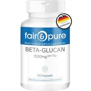 Fair & Pure® - Beta-Glucaan capsules 1500mg van haver - vegan - natuurlijk - zonder magnesiumstearaat - 120 capsules