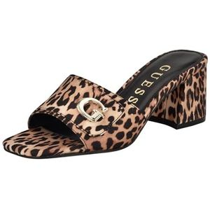Guess Dames Gallai 0, Medium Brown Cheetah 210, 4.5 UK