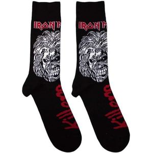 Iron Maiden Unisex volwassen Killers sokken (7 UK-11 UK) (zwart), Zwart, 7 UK-11 UK