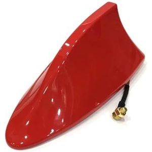 Audio- & videoantennes voor auto Auto haaienvin antenne cover basis vervangende radio signaal antennes dak exterieur accessoires decoratie Auto-antenne(Red)