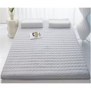 Matras Van Volledige Grootte, Sojavezellatexmatras, Huishoudelijke Tatami-matras, Enkele Matras For Studentenslaapzaal, Sojavezel, Latexvulling, Gemiddelde Hardheid ( Color : Gray , Size : 120*190CM*4