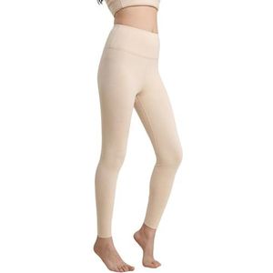 KWISUAWHGA Dames Thermische Lange Onderbroeken Hoge Taille Slanke Fit Ondergoed Basislaag Lichtgewicht Koud Weer Warme Onderkant,Apricot,3XL