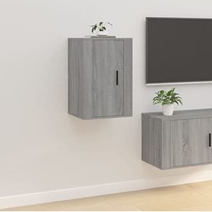 AJJHUUKI Entertainmentcentra & TV-standaards Wandmontage TV-meubel Grijs Sonoma 40x34,5x60 cm Meubels