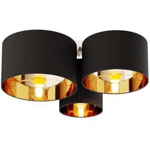 Lindby Laurenz Plafondlam - 3-lamp - Zwart-goud
