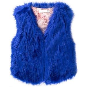 GL - SUIT - Gilet - Zwart - Korte Faux Fur Winter Vest Dames