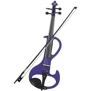 viool Professionele 4/4 Elektrische Viool Viool Snaarinstrument Paarse Elektrische Viool Voor Muziekliefhebbers