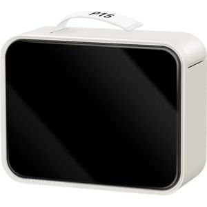 Thermisch Printer P15 Thermische Labelprinter Labelmaker Draagbare Zelfklevende Stickerprinter Draadloze Bluetooth-labeler Duidelijk Snel(Beige Mirror Printer)