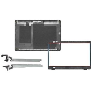WANGHUIH LCD Achterkant Deksel/Front Bezel Cover/L&R scharnieren Compatibel met DELL Latitude 3510 E3510 Laptop 08XVW9 0GCK6R (A+B+H)