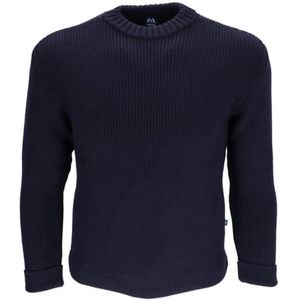 Blauer Peter - Schipperstrui met ronde hals - scheerwol - 9 kleuren, Kleur:Marine, Grootte:44