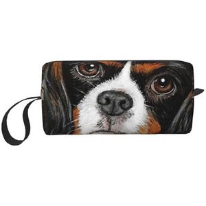 Make-up tas, ontvangen tas reizen cosmetische tas toilettas draagbare make-up zakje organisator, Cavalier King Charles Spaniel Gift Dog, zoals afgebeeld, Eén maat