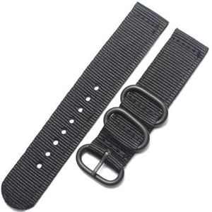 Kijk naar bands Horlogeband Nylon Horlogeband 18mm /20mm /22mm / 24mm Horlogeband Sportarmband Roestvrij stalen gesp Horlogebanden Vervanging Dagelijks (Color : C, Size : 20mm)